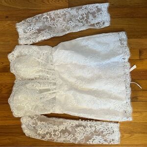 Elegant White Lace Dress